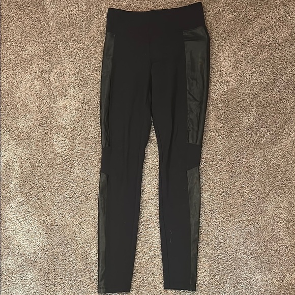 Athleta Pants - Athleta Black Delancey Shine Moto Tight